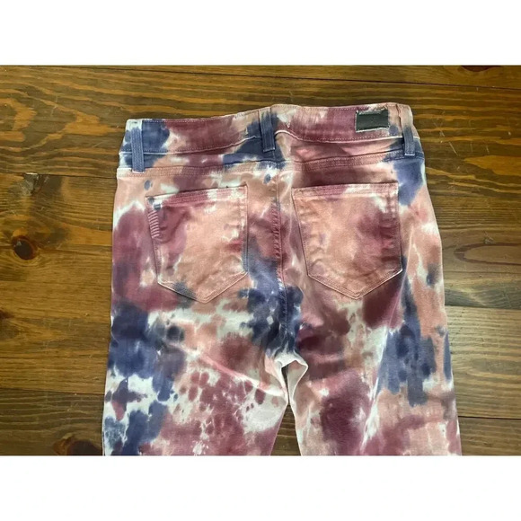 Paige Colorful Verdugo Ultra Skinny Tie Dye Jeans, sz 29 - Picture 9 of 10